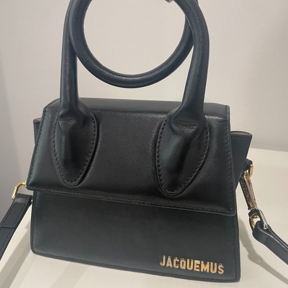 AUTHENTIC Jacquemus Le Chiquito Noeud Black Purse - Picture 2 of 7